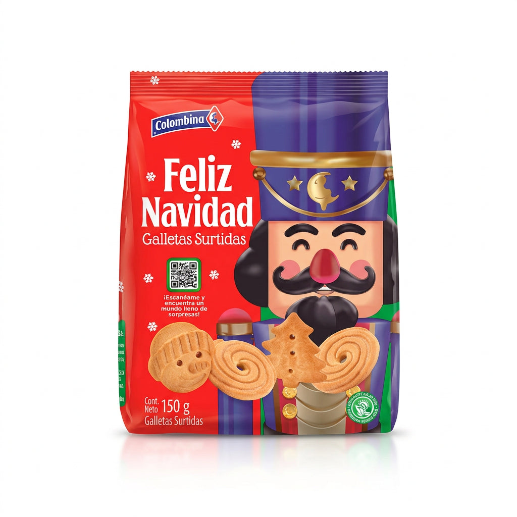 GALLETA NAVIDEÑA SURTIDA COLOMBINA 150GR