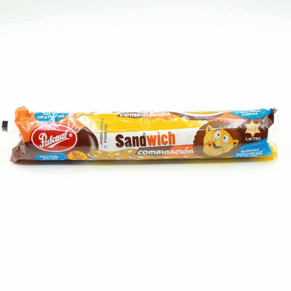 GALLETAS SANDWICH COMBINACION PASCUAL 138GR