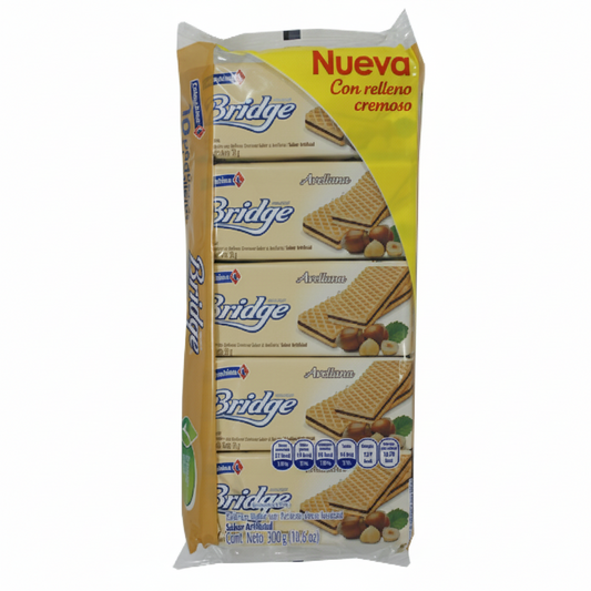 GALLETAS WAFER AVELLANA BRIDGE 300GR