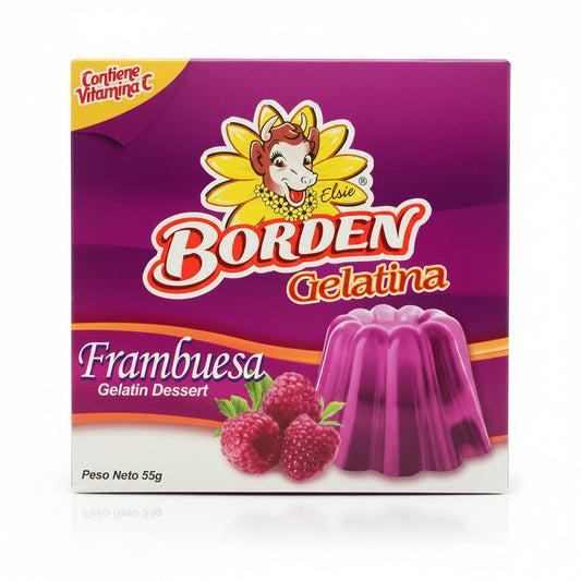 GELATINA DE FRAMBUESA BORDEN 55GR