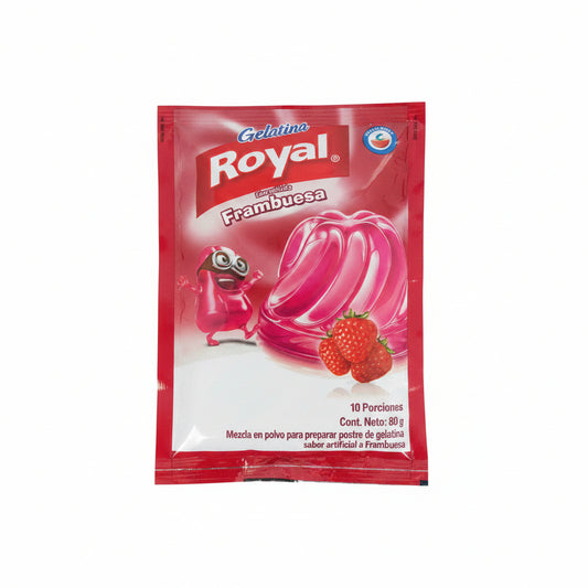 GELATINA DE FRAMBUESA ROYAL 80GR