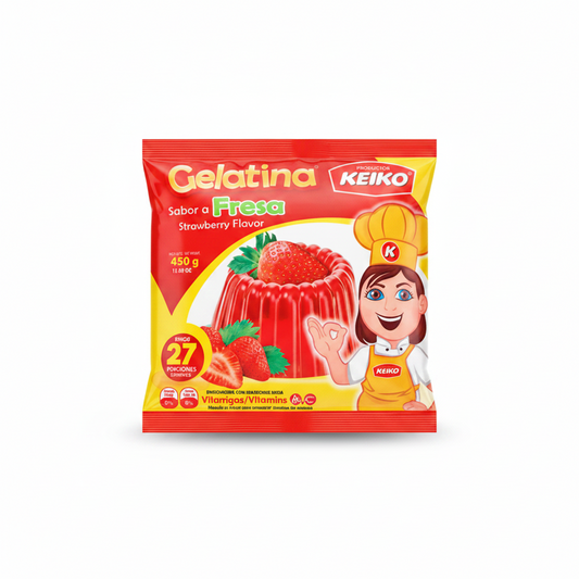 GELATINA DE FRESA KEIKO 450GR