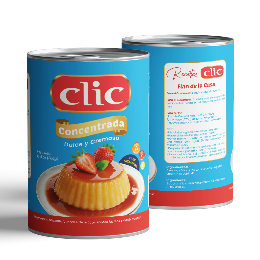 LECHE CONDENSADA SUCEDANEO CLIC 380GR