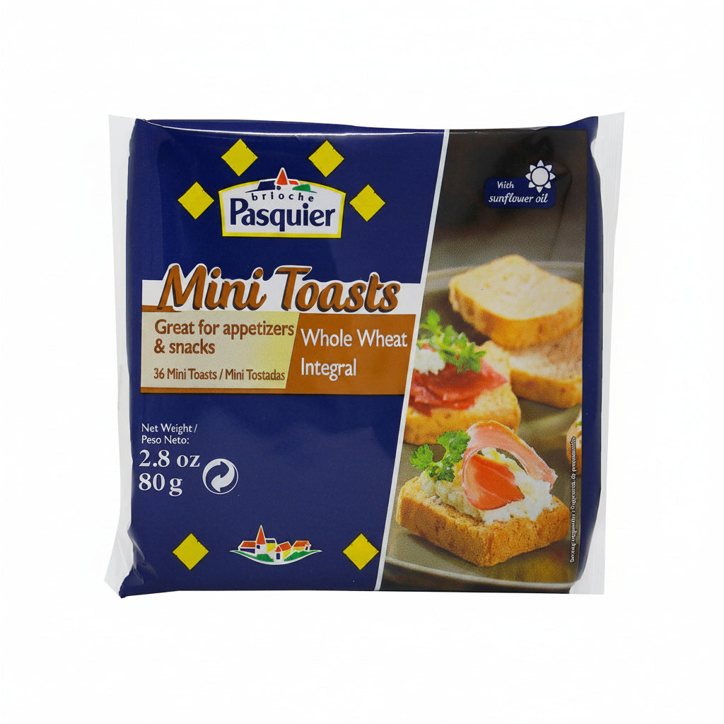 MINI TOSTADAS INTEGRAL PASQUIER 80GR