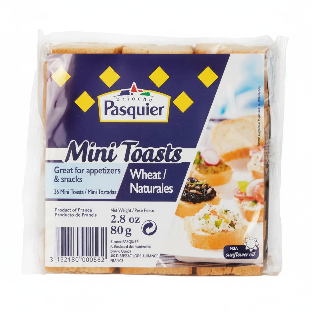 MINI TOSTADAS NATURAL PASQUIER 80GR
