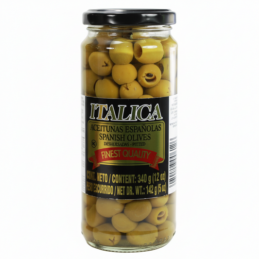 ACEITUNAS ESPAÑOLAS DESHUESADAS ITALICA 5OZ
