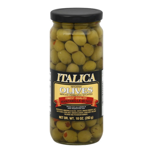 OLIVES MANZANILLA STUFFED ITALICA 88OZ