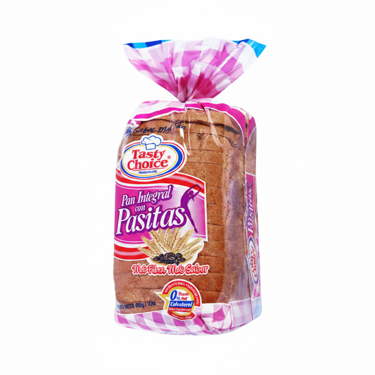 PAN CON PASAS TASTY CHOICE 475GR