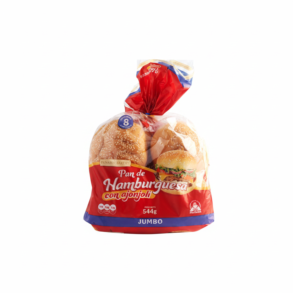 PAN HAMBURGUESA CON AJONJOLI JUMBO 544GR