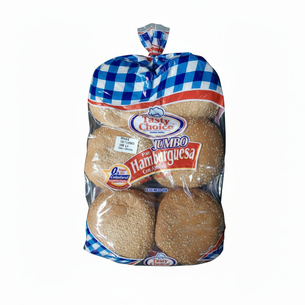 PAN HAMBURGUESA JUMBO TASTY CHOICE 950GR