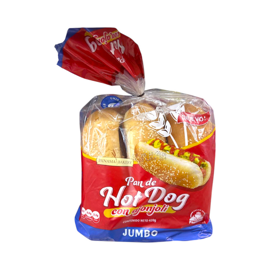 PAN HOT DOG AJONJOLI JUMBO 420GR
