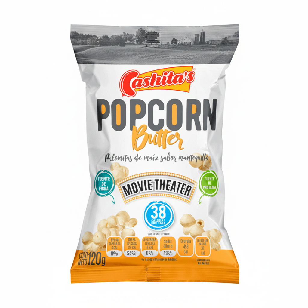 PALOMITAS DE MAIZ CON MANTEQUILLA CASHITAS 120GR