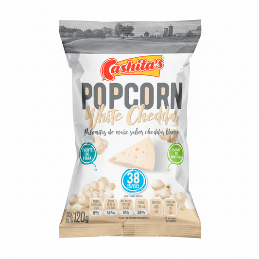POPCORN WHITE CHEDDAR CASHITAS 120GR