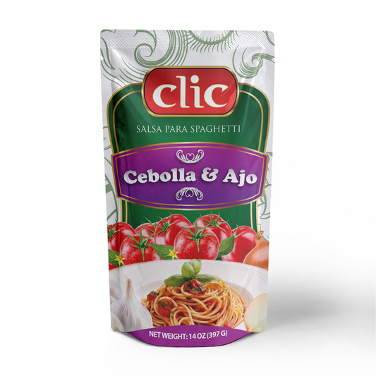SALSA DE TOMATE CEBOLLA/AJO CLIC 14OZ