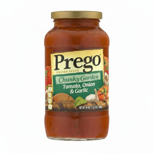 SALSA PREGO CHUNKY GARDEN TOMATO 24OZ