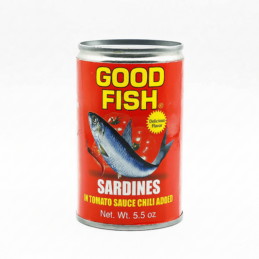 SARDINAS EN SALSA DE TOMATE PICANTE GOOD FISH 5.5OZ