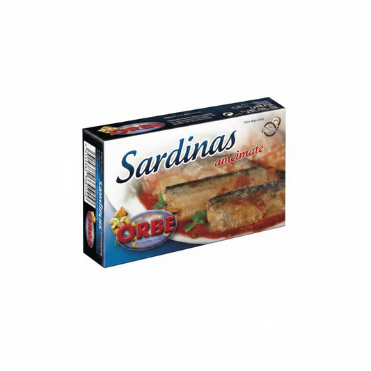 SARDINAS EN TOMATE ORBE 124GR