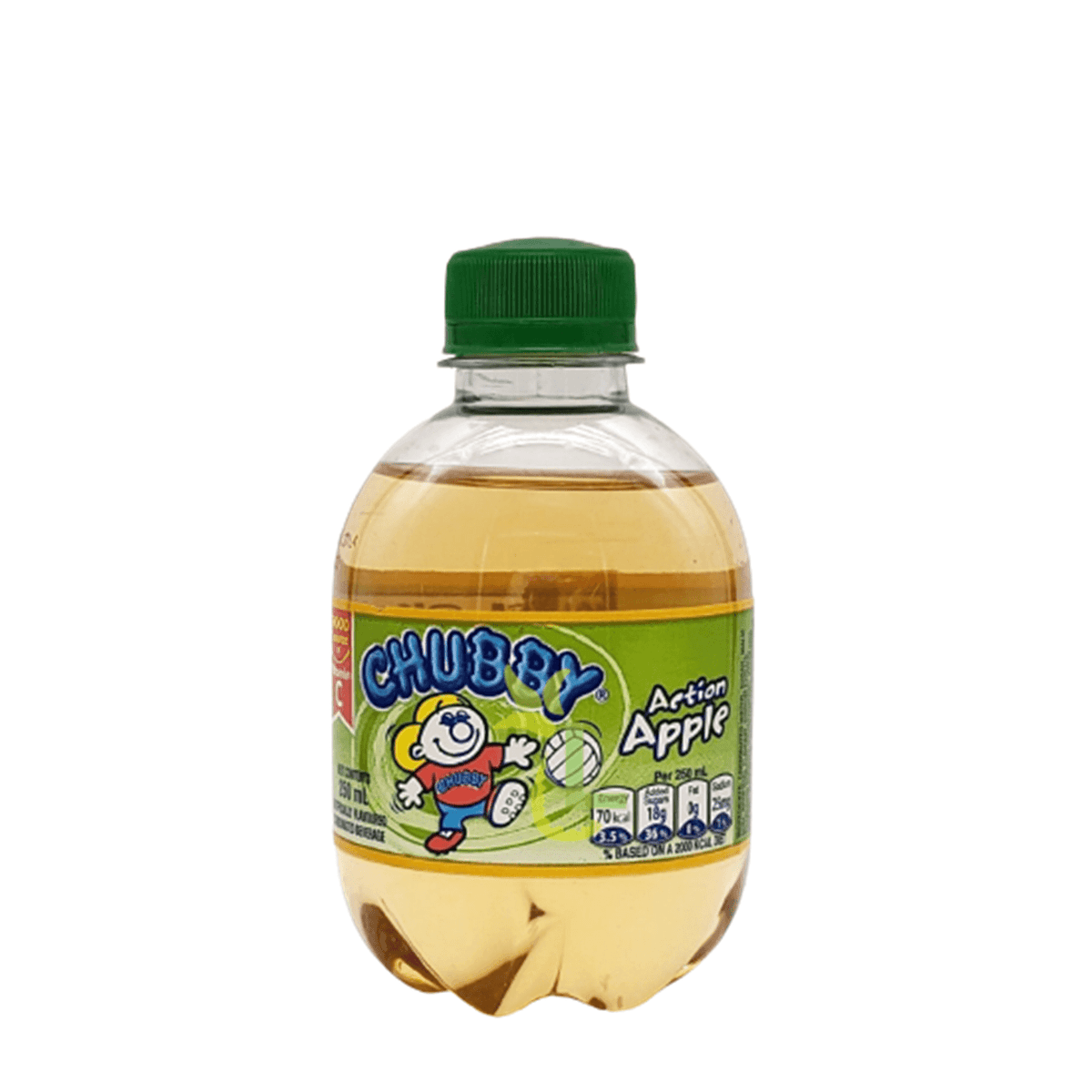 GASEOSA ACTION APPLE CHUBBY 250ML