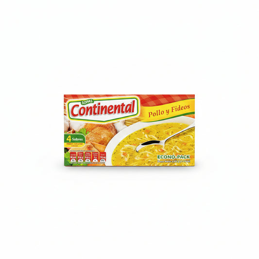 SOPA DE POLLO CON FIDEOS CONTINENTAL 220GR