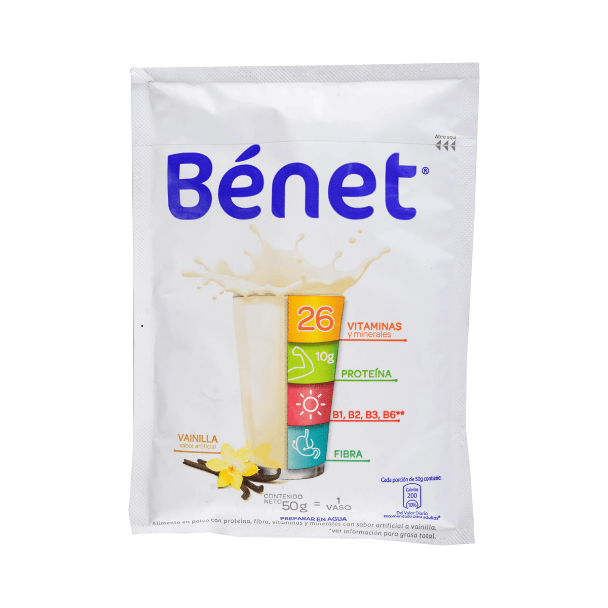 SUPLEMENTO VAINILLA BENET SOBRE 50GR