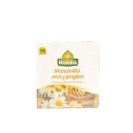 TE MANZANILLA MIEL Y JENGIBRE HINDU 10U
