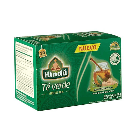 TE VERDE JENGIBRE Y MIEL HINDU 20U