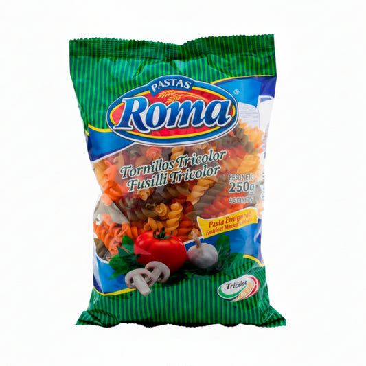 PASTA TORNILLO TRICOLOR ROMA 250GR