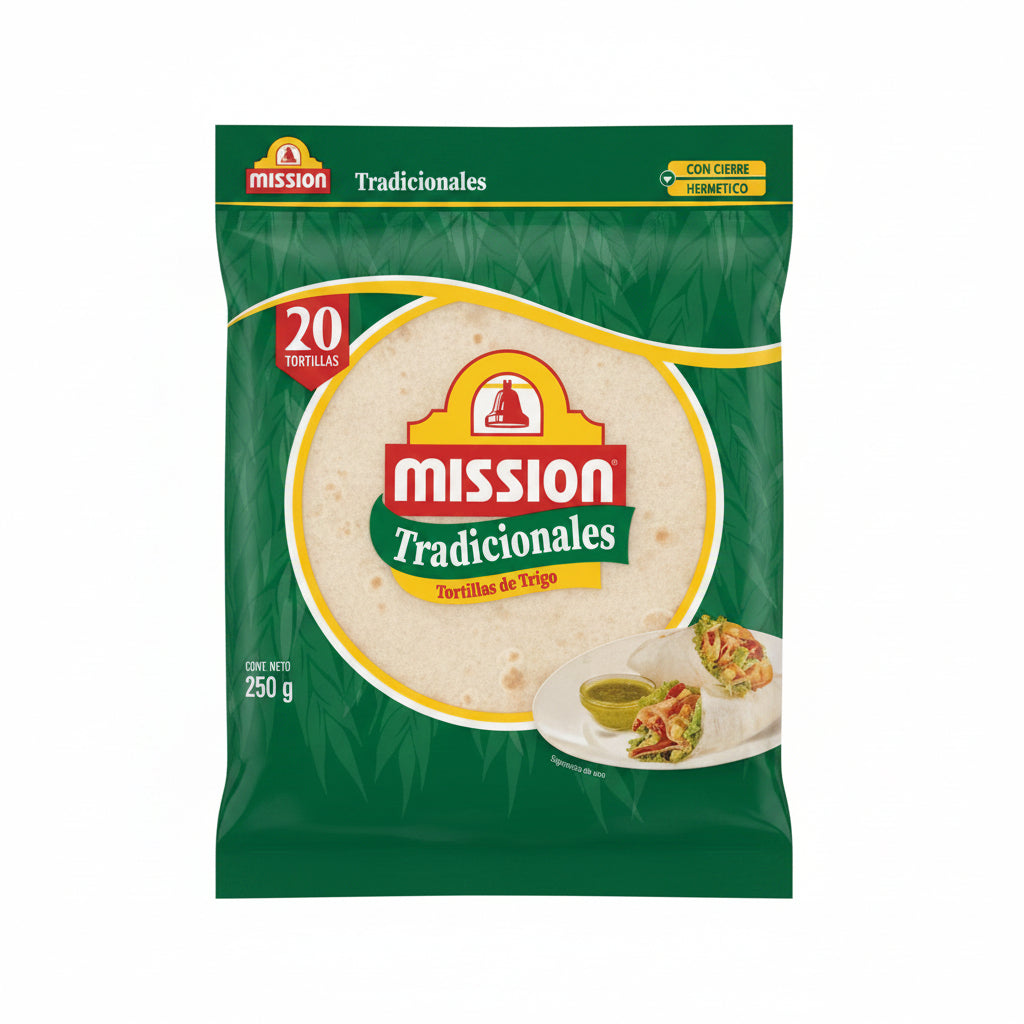 TORTILLA DE TRIGO PEQUEÑA MISSION 250GR