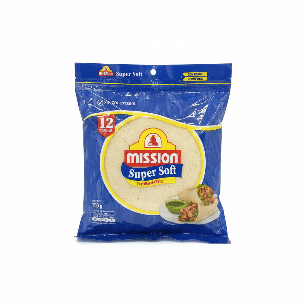 TORTILLA DE TRIGO SUAVE MISSION 300GR