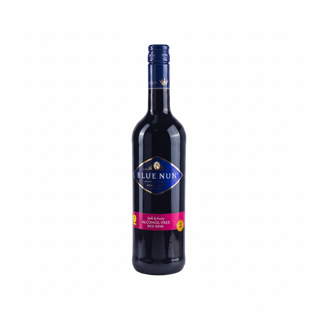 WINE RED ALCOHOL BLUE NUN FREE 750ML