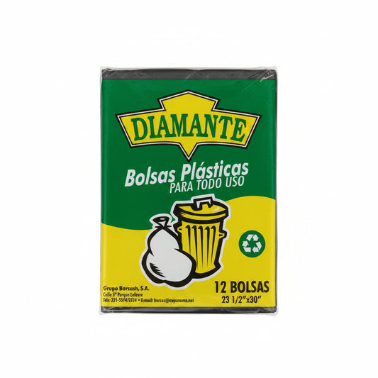 BOLSA DE BASURA 23X30 DIAMANTE 50U