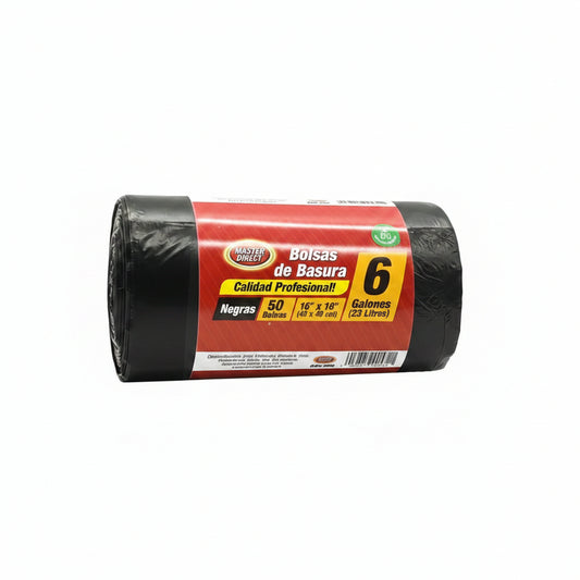 BOLSAS NEGRA MASTERDIRECT 18X18