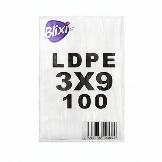CARTUCHOS TRANSPARENTES 3X9 BLIXI 100U