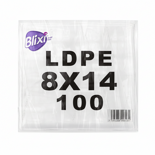 CARTUCHOS TRANSPARENTES 8X14 BLIXI 100U