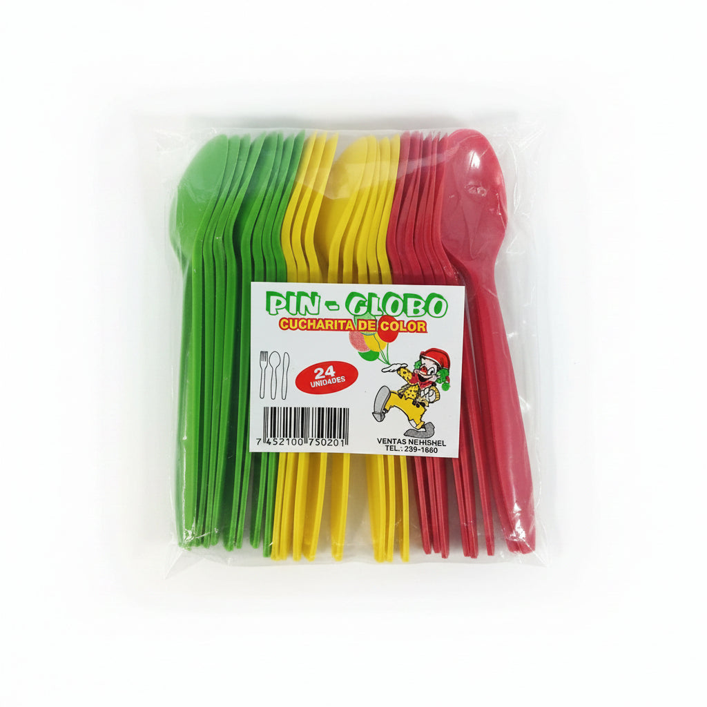 CUCHARAS DE COLOR 24U