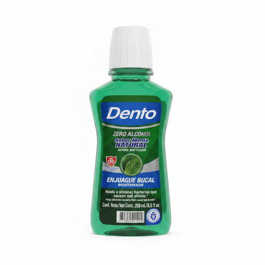 ENJUAGUE BUCAL MENTA NATURAL DENTO 250ML