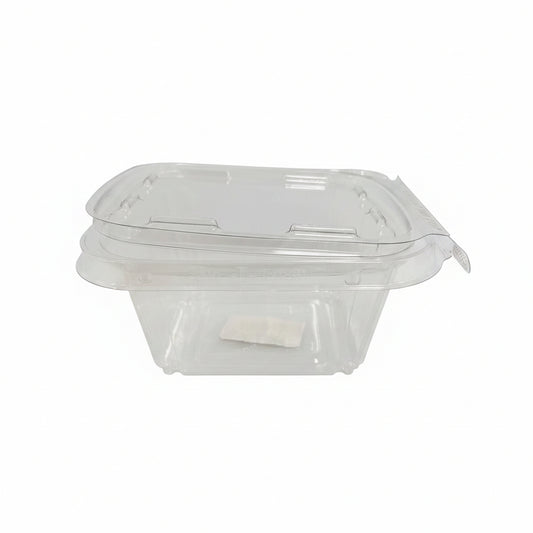 ENVASE PLÁSTICO TRANSPARENTE CUADRADO 16OZ