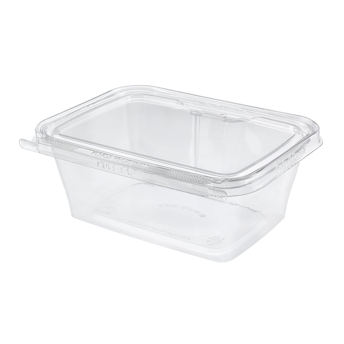 ENVASE PLÁSTICO TRANSPARENTE CUADRADO 32OZ
