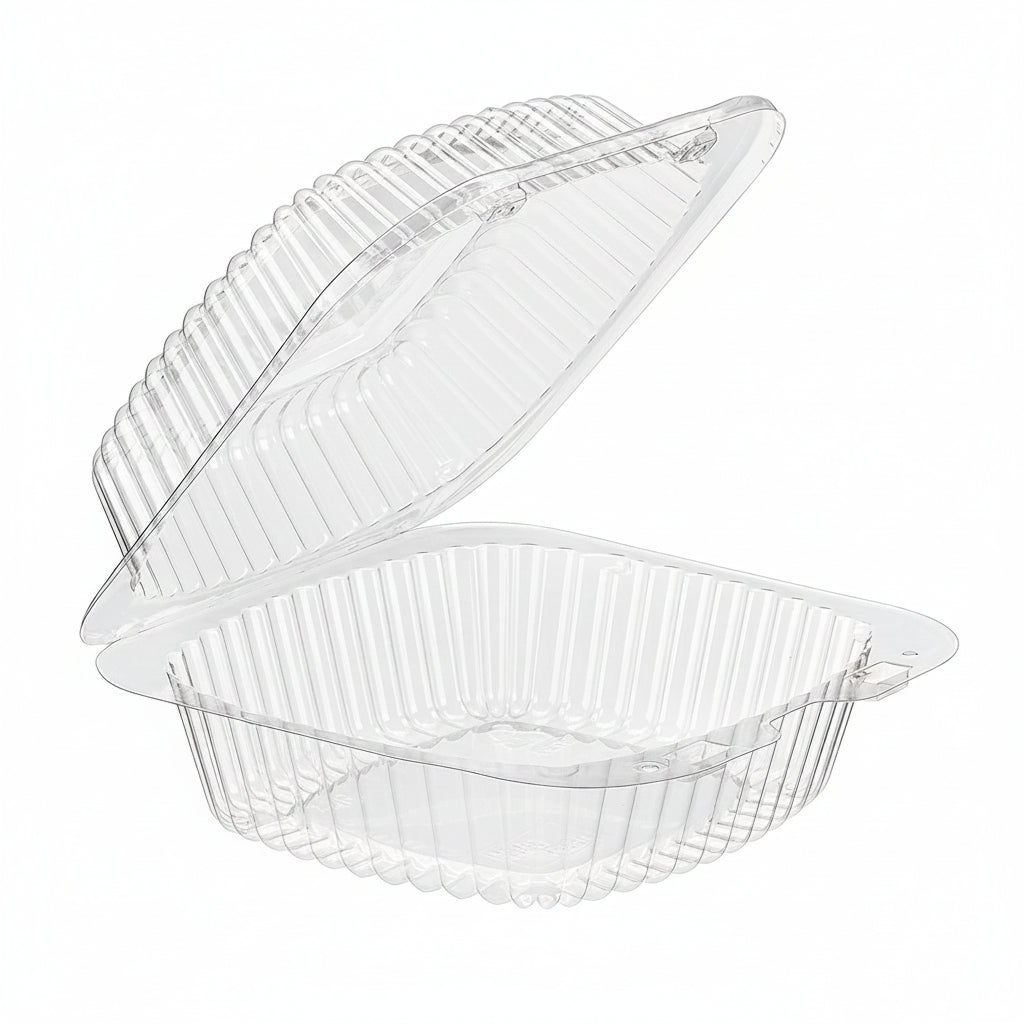 ENVASE PLÁSTICO TRASPARENTE CUADRADO 26OZ
