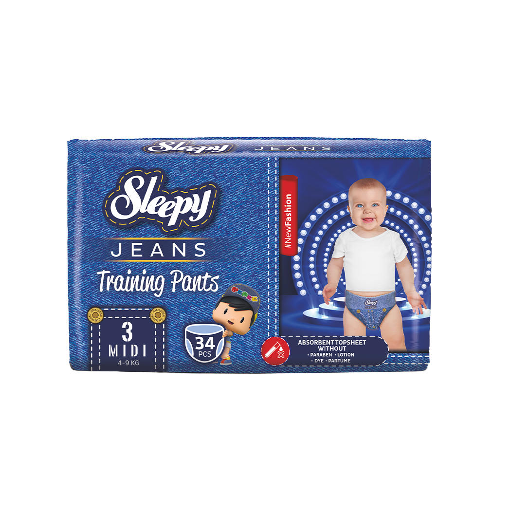PAÑALES PULL UP JEANS MIDI 34U