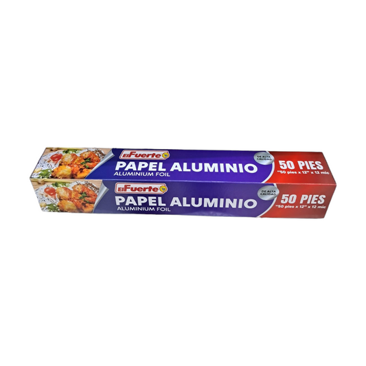 PAPEL DE ALUMINIO 50FT EL FUERTE