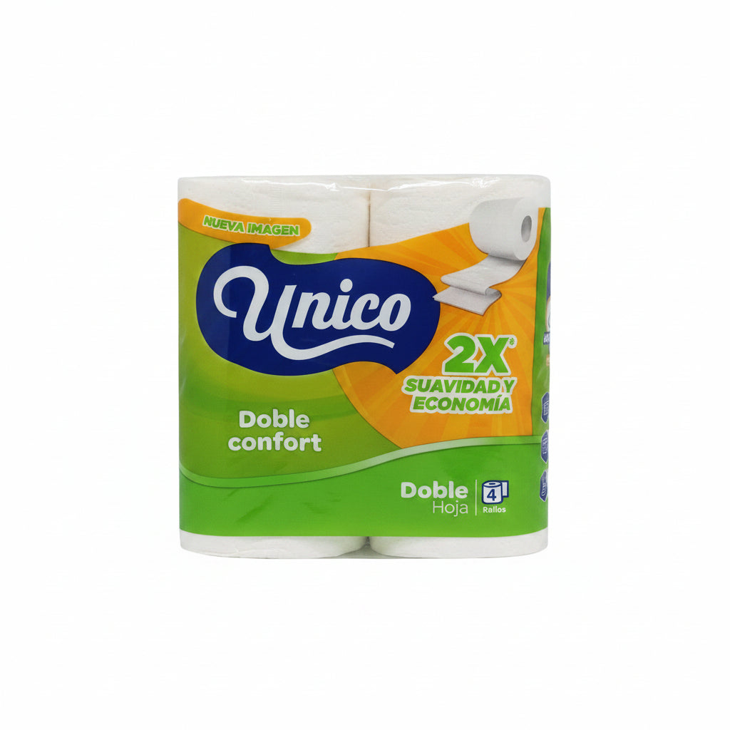 PAPEL HIGIÉNICO DOBLE CONFORT 4ROLLOS