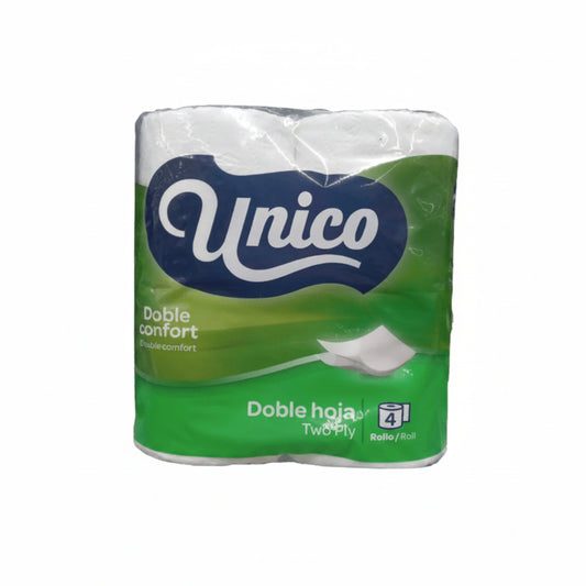 PAPEL HIGIÉNICO DOBLE HOJA UNICO 4U
