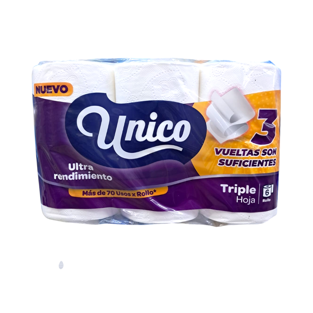 PAPEL HIGIÉNICO ULTRA UNICO 6ROLLOS