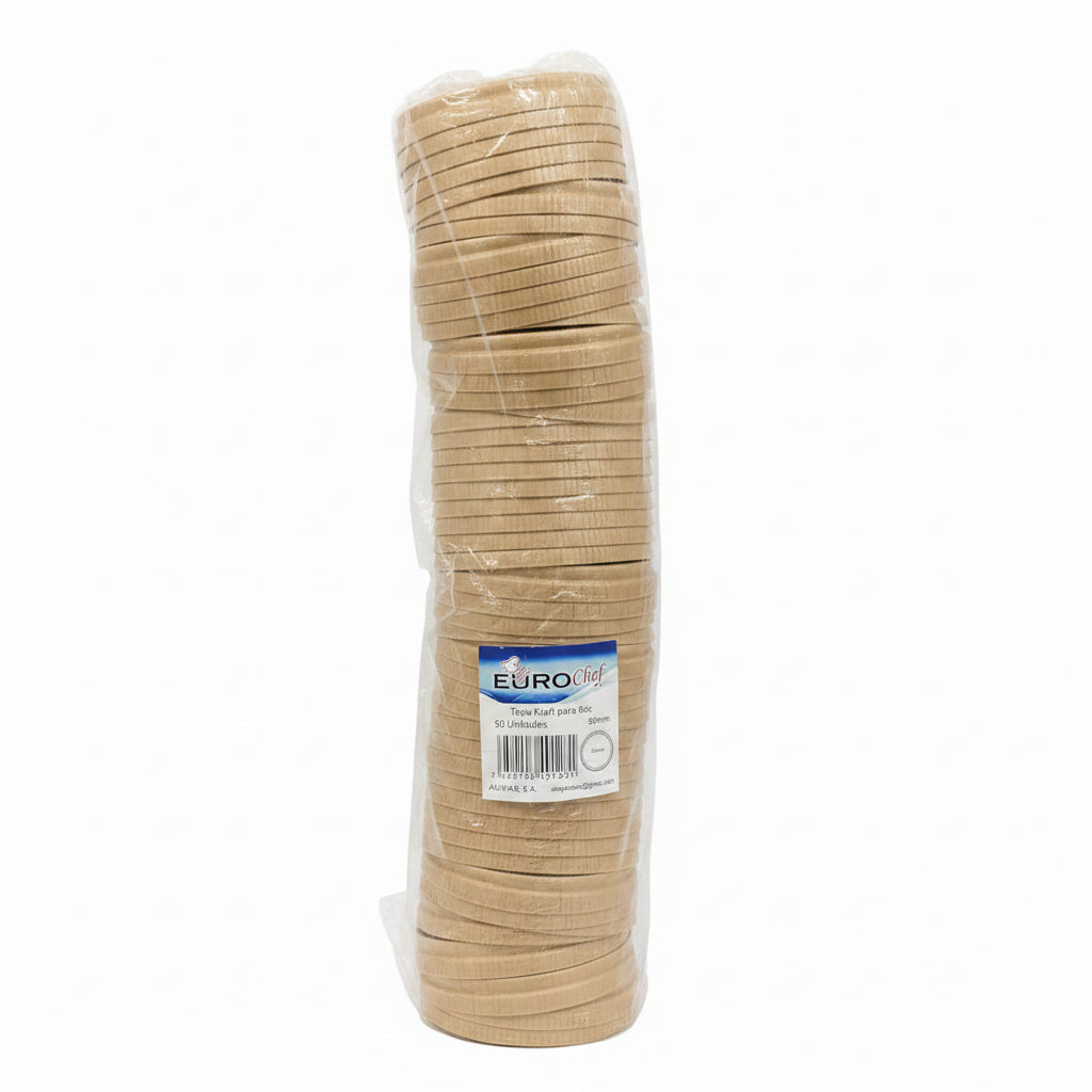 TAPAS KRAFT PARA 8OZ 50U