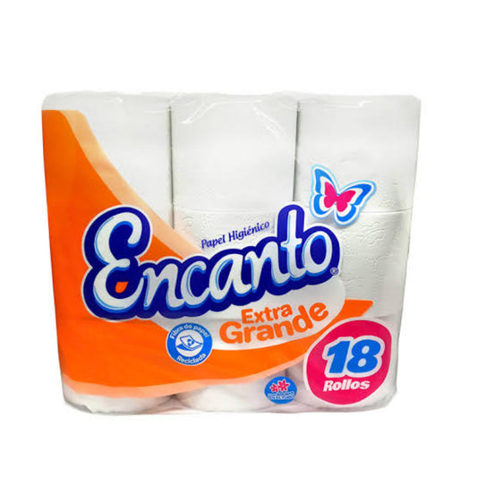 PAPEL HIGIÉNICO EXTRA GRANDE ENCANTO 18U