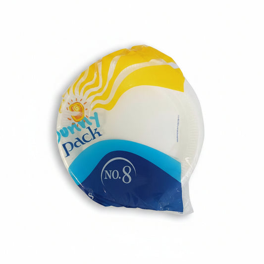 PLATOS DE FOAM 8" SUNNY PACK 25U