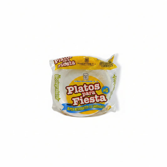 PLATOS PARA FIESTAS 6" 25U