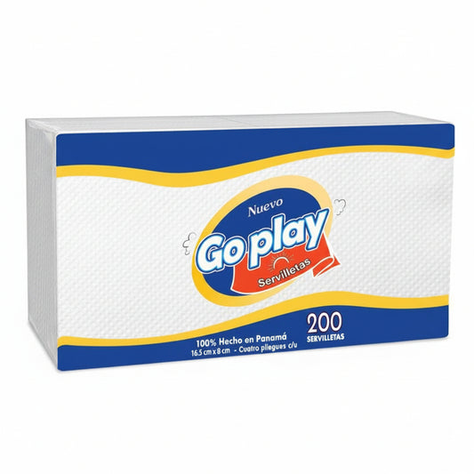 SERVILLETAS 10X10 GOPLAY 200U