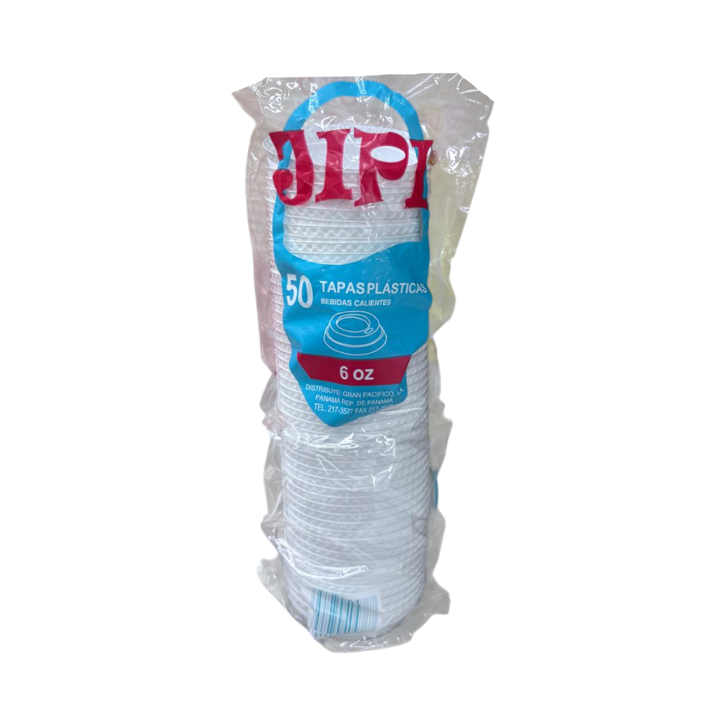TAPAS PARA BEBIDA CALIENTE JIPI 6OZ 50U